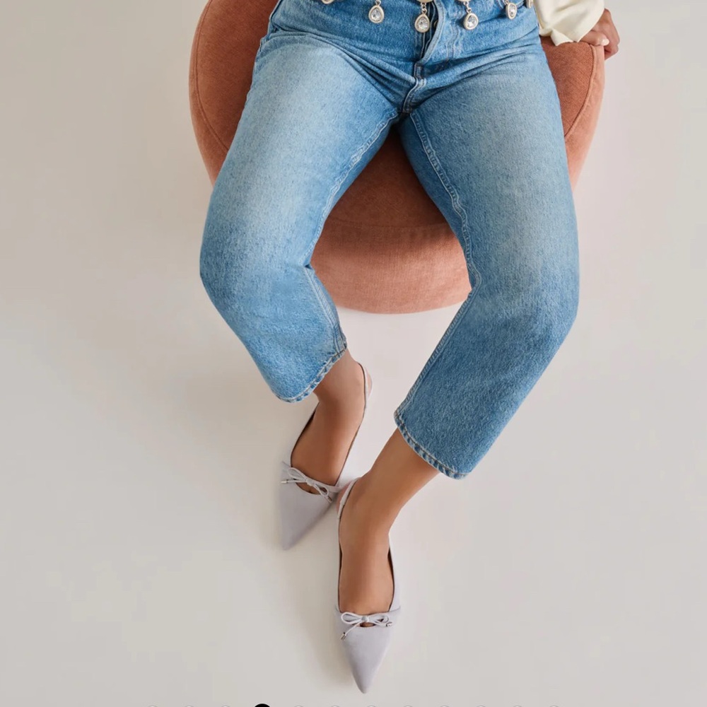 Dolce Vita Payge Flats Dusty Blue Suede at Anthropologie - Picture 3 of 12